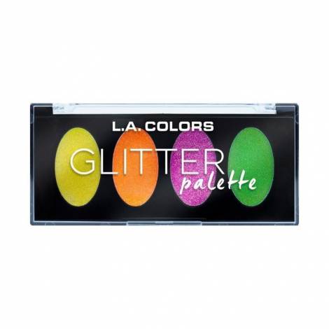 L.A. Colors Paletka očních stínů Glitter Palette 4,4g 1
