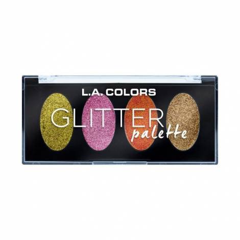 L.A. Colors Paletka očních stínů Glitter Palette 4,4g 4