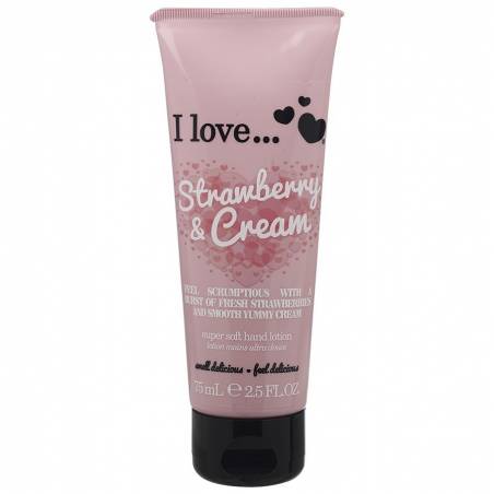 I Love Hand Lotion Strawberries & Cream 75ml